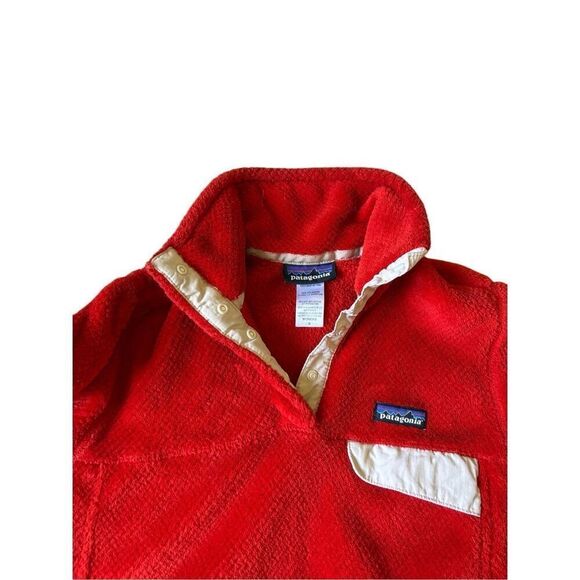 Patagonia Women's Re-Tool Snap Pullover Size S Eclectic Orange Red Delicious X-D - Picture 9 of 9